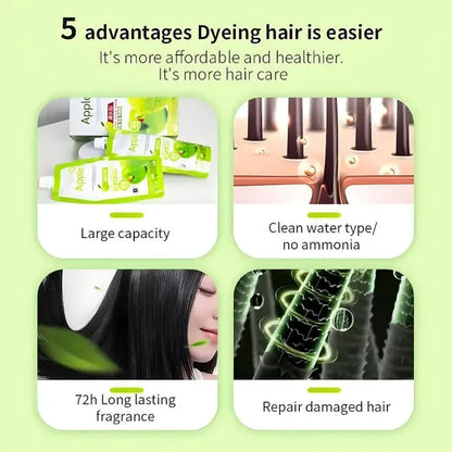 Original Apple Ammonia-Free  cream hair color كريم لون الشعر – Organic, (1000ML)